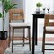 Baxton Studio Porsha Modern Bohemian Dark Brown Finished Mahogany Wood and Natural Rattan Counter Stool 228-13104-ZORO - alternate 4